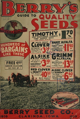 Berry's guide to quality seeds, 1939