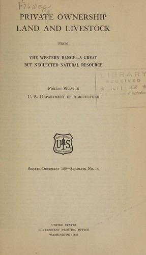 Private ownership land and livestock
