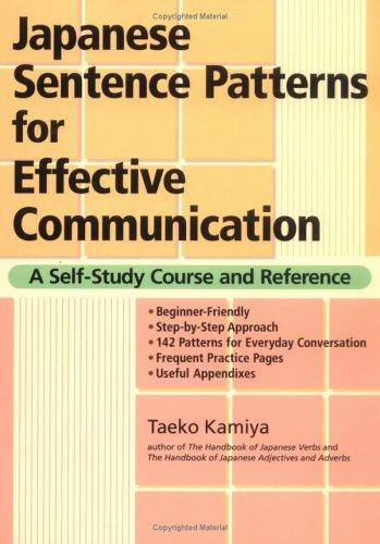 Japanese Sentence Patterns for Effective Communication