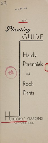 Hardy perennials and rock plants