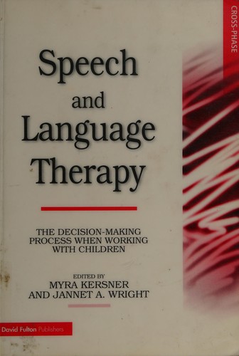 Speech and language therapy
