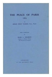 The Peace of Paris, 1763