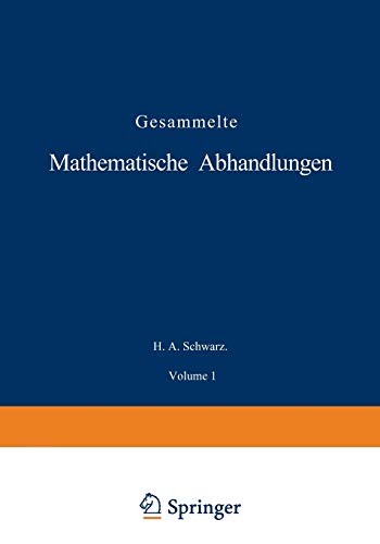 Gesammelte Mathematische Abhandlungen