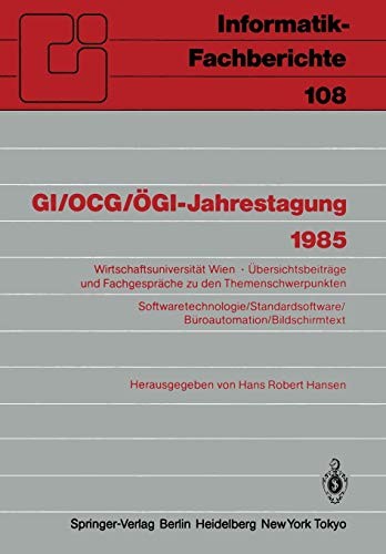 GI/OCG/ÖGI-Jahrestagung 1985