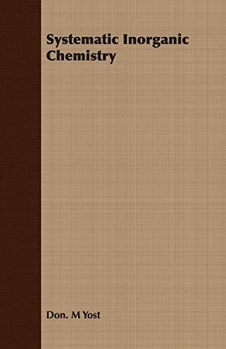 Systematic Inorganic Chemistry