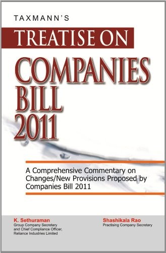 Treatise on Companies Bill 2011