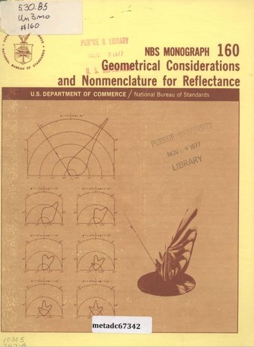 Geometrical considerations and nomenclature for reflectance