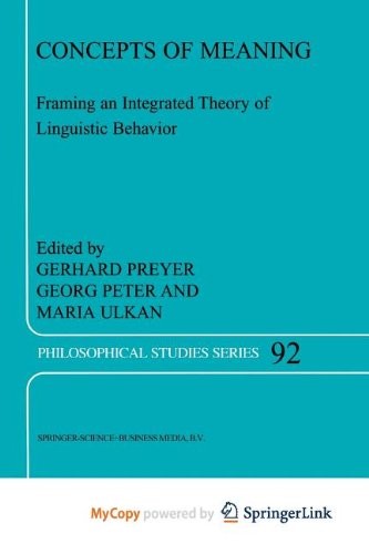 Concepts of meaning
