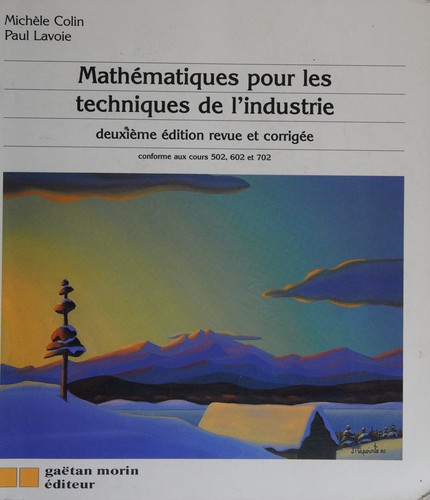 Mathématiques pour les techniques de l'industrie