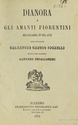 Dianora, o, Gli amanti fiorentini