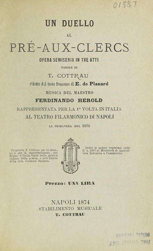 Un duello al pré-aux-clercs