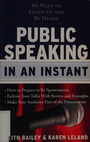 Public speaking in an instant