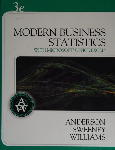 Modern business statistics with Microsoft Office Excel