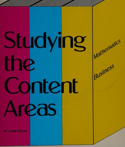 Studying the content areas