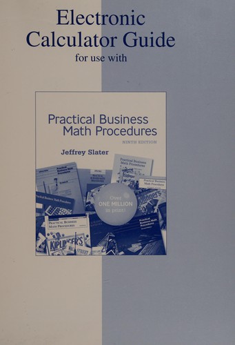 Electronic calculator guide