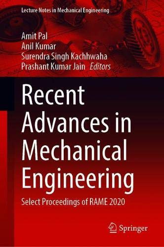 Recent Advances in Mechanical Engineering