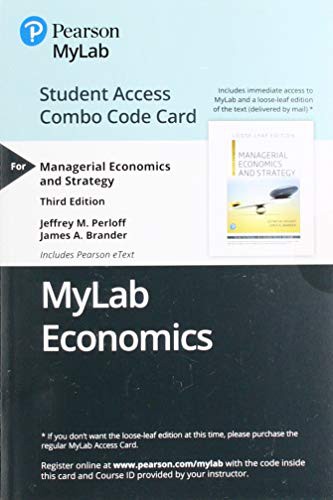 MyLab Economics with Pearson eText -- Combo Access Card -- for Managerial Economics and Strategy