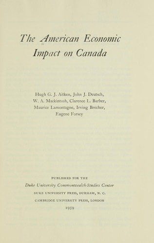 The American economic impact on Canada