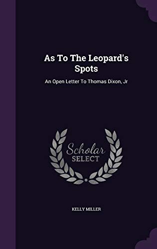 As To The Leopard's Spots