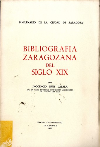 Bibliografía zaragozana del siglo XIX