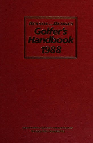 Benson and Hedges golfer's handbook