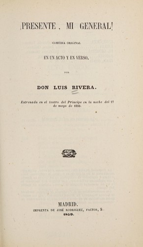 !Presente, mi general!