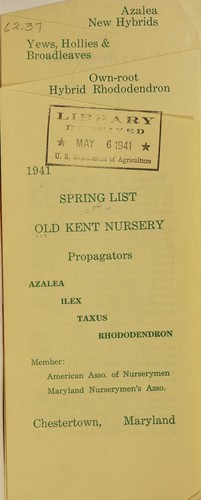 1941 spring list