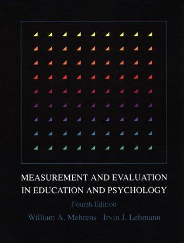 Measurement and evaluation in education and psychology