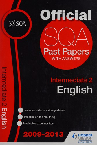Sqa past papers intermediate 2 english