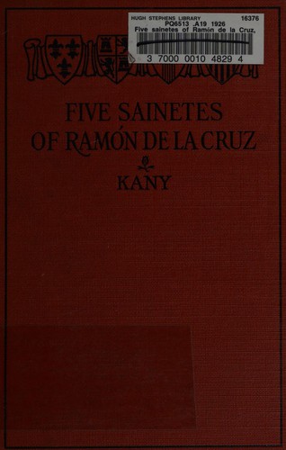 Five sainetes of Ramón de la Cruz