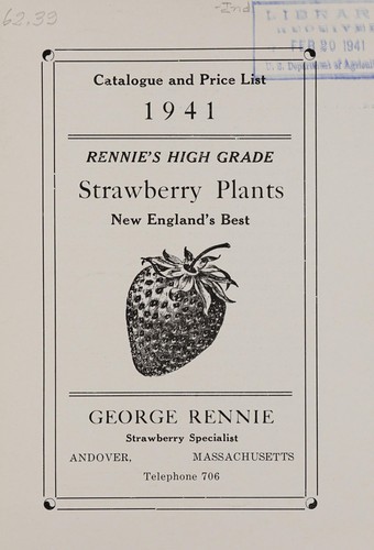 Catalogue and price list, 1941