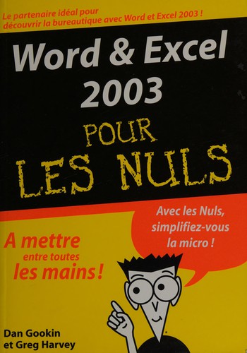 Word & Excel 2003 pour les nuls