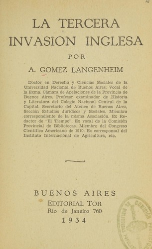 La tercera invasión inglesa