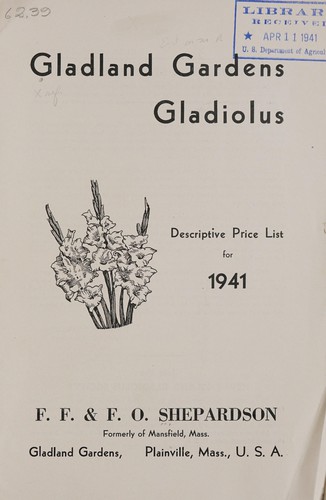 Gladland Gardens gladiolus