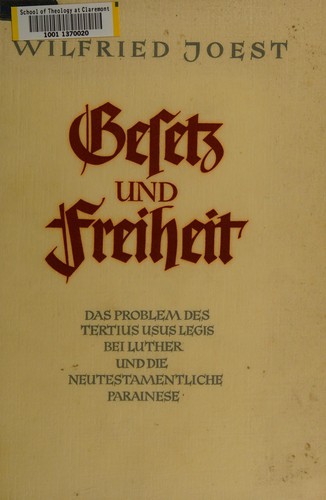 Gesetz und Freiheit