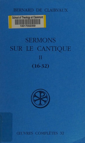 Sermons sur le cantique