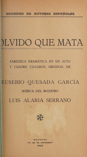 Olvido que mata