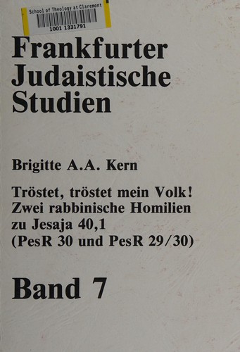 Tröstet, tröstet mein Volk!