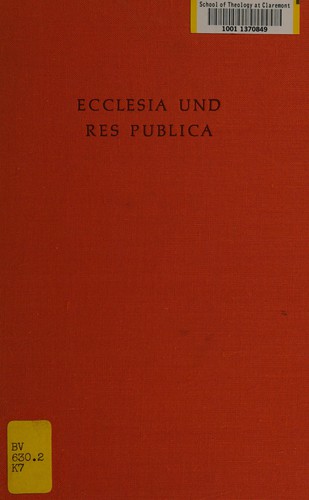 Ecclesia und res publica