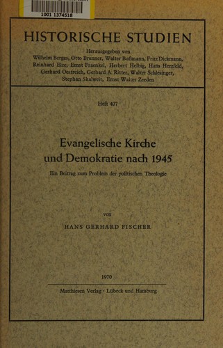 Evangelische Kirche und Demokratie nach 1945
