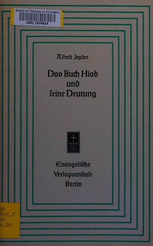 Das Buch Hiob und seine Deutung