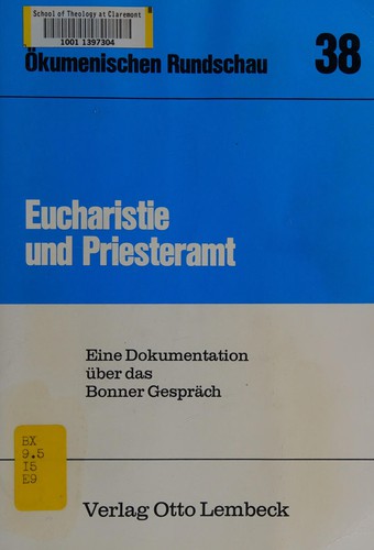Eucharistie und Priesteramt