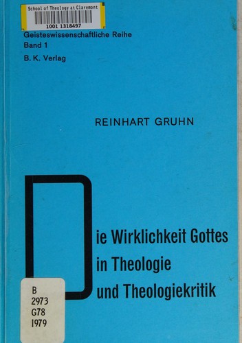 Die Wirklichkeit Gottes