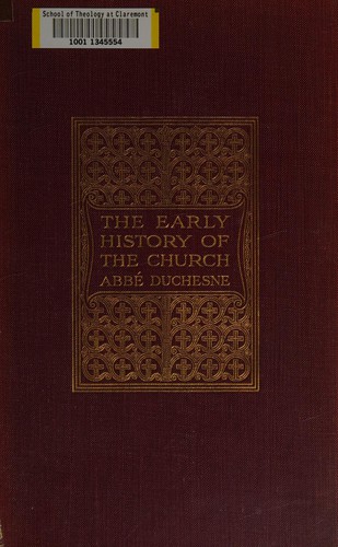 Early history of the Christian church