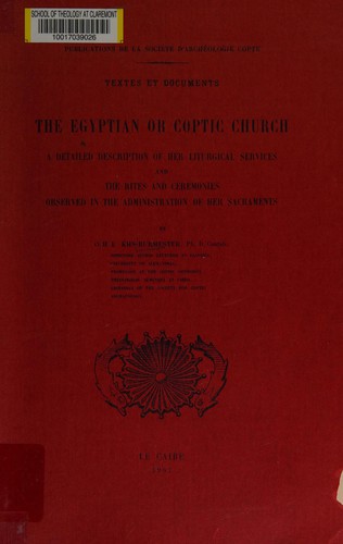 The Egyptian or Coptic Church