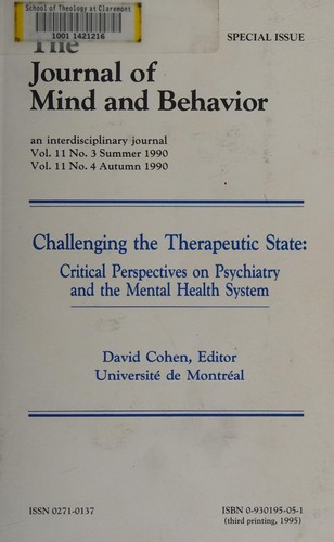 Challenging the therapeutic state