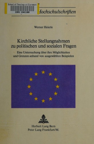 Kirchliche Stellungnahmen zu politischen und sozialen Fragen