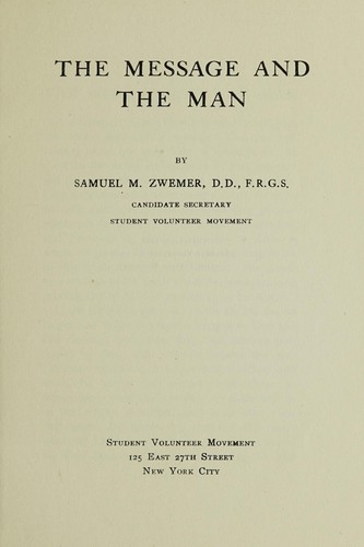 The message and the man