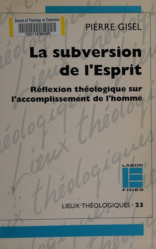La subversion de l'Esprit