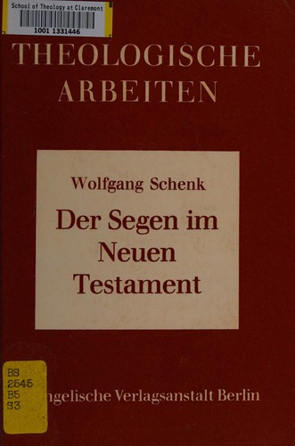 Der Segen im Neuen Testament